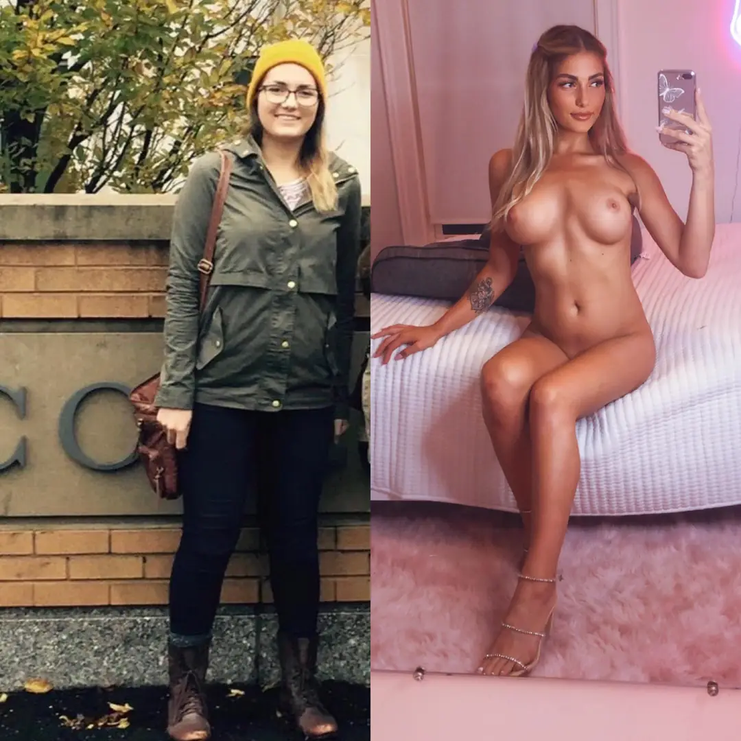 Complete Bimbo Upgrade: From Cute as Fuck to Hot as Hell with an Impressive Boob Job and Stilettos