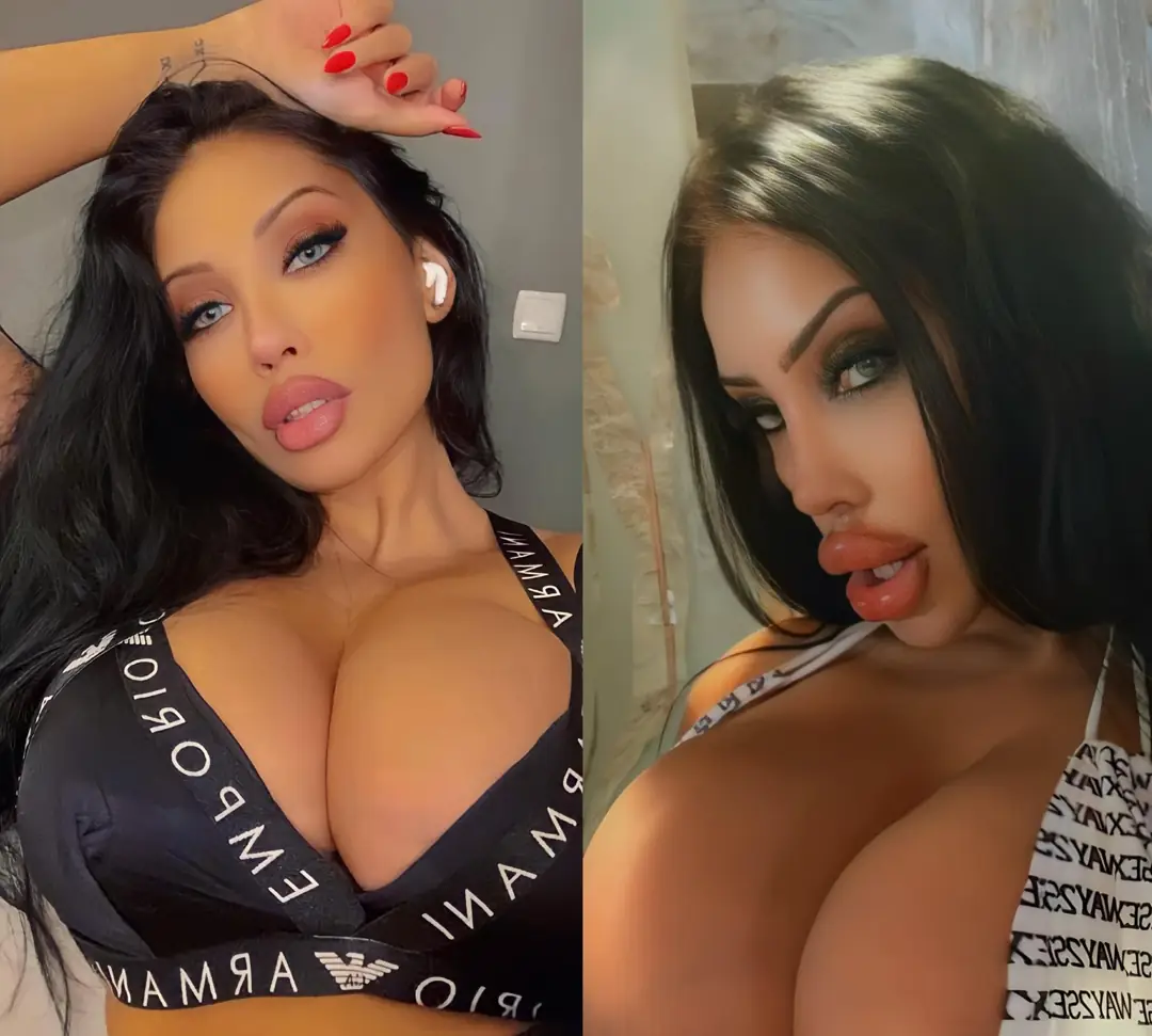 Extreme bimbofication and perfect lips to shut your brain off