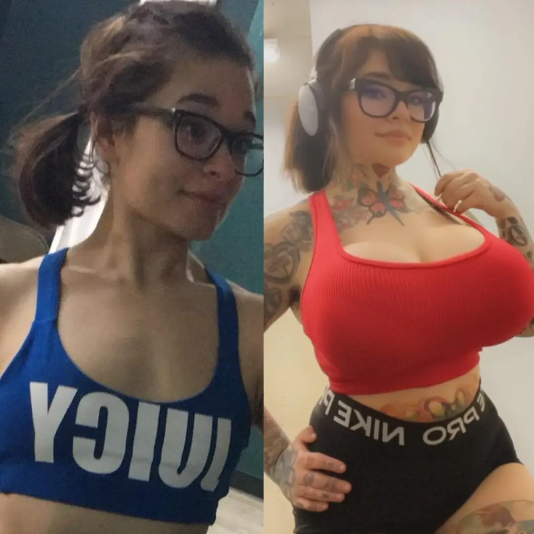 From Flat to H Cup: My Juicy AF Upgrade with Big Tits and Tats
