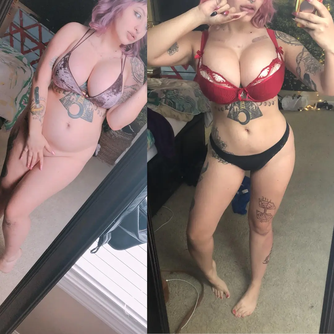 Gorgeous Punky Bimbo Transformation: Thicc Curves and Bigger Tits