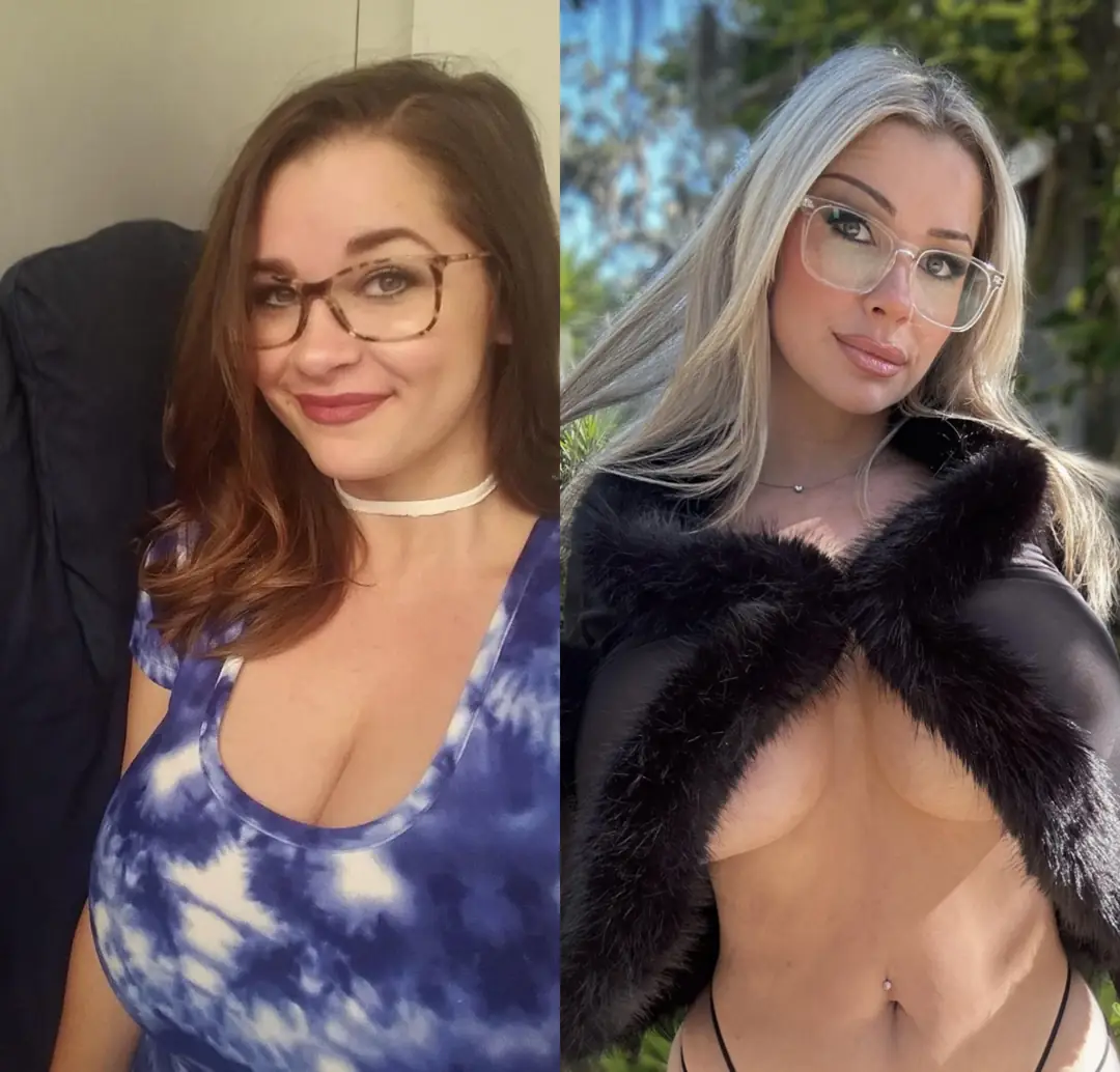 Incredible nerdy girl to stunning bimbo upgrade with big fake boltons