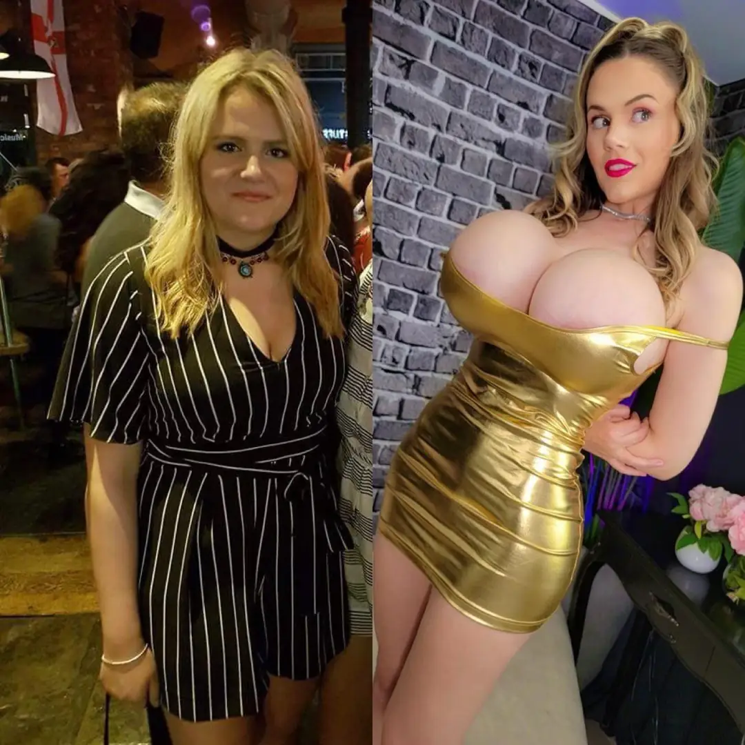 My massive bimbo tits and gorgeous transformation into the perfect living fuck doll