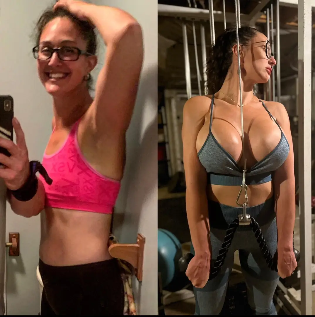 The extreme 34A to 34H journey: How my successful workout routine created these fucking ridiculously hot gains