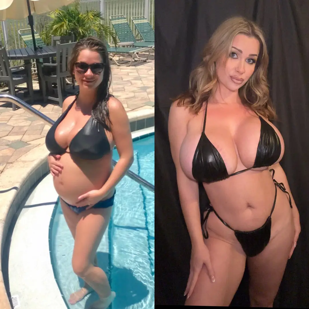 The ultimate bimbo transformation: from pregnant girl to busty fuckmeat with perfect plastic tits and juicy lips