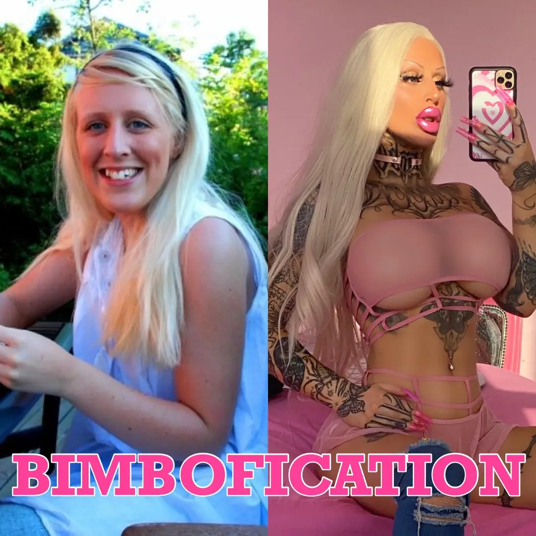 The ultimate slut queen doll transformation that defines the bimbo way of life