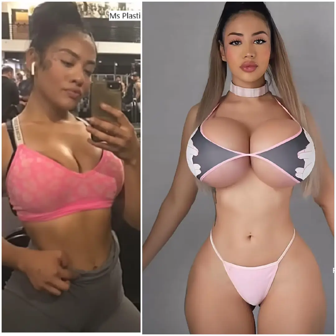 This bimbo goddess with a tiny waist and wide hips is simply perfect