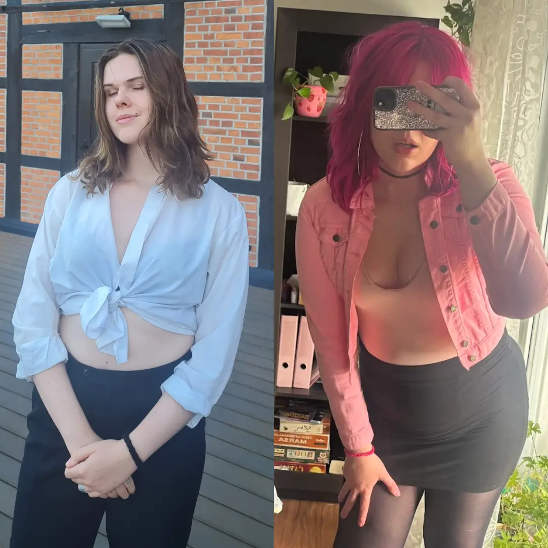 This gorgeous bimbo Queen finally reached her goal of sucking cocks all day and realizing her full potential