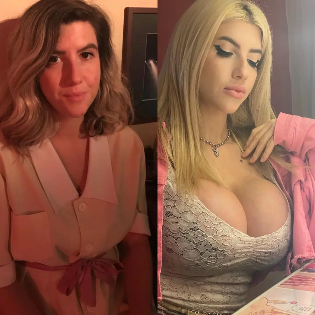 This gorgeous bimbo goddess is ready to blow up with these huge new enhancements