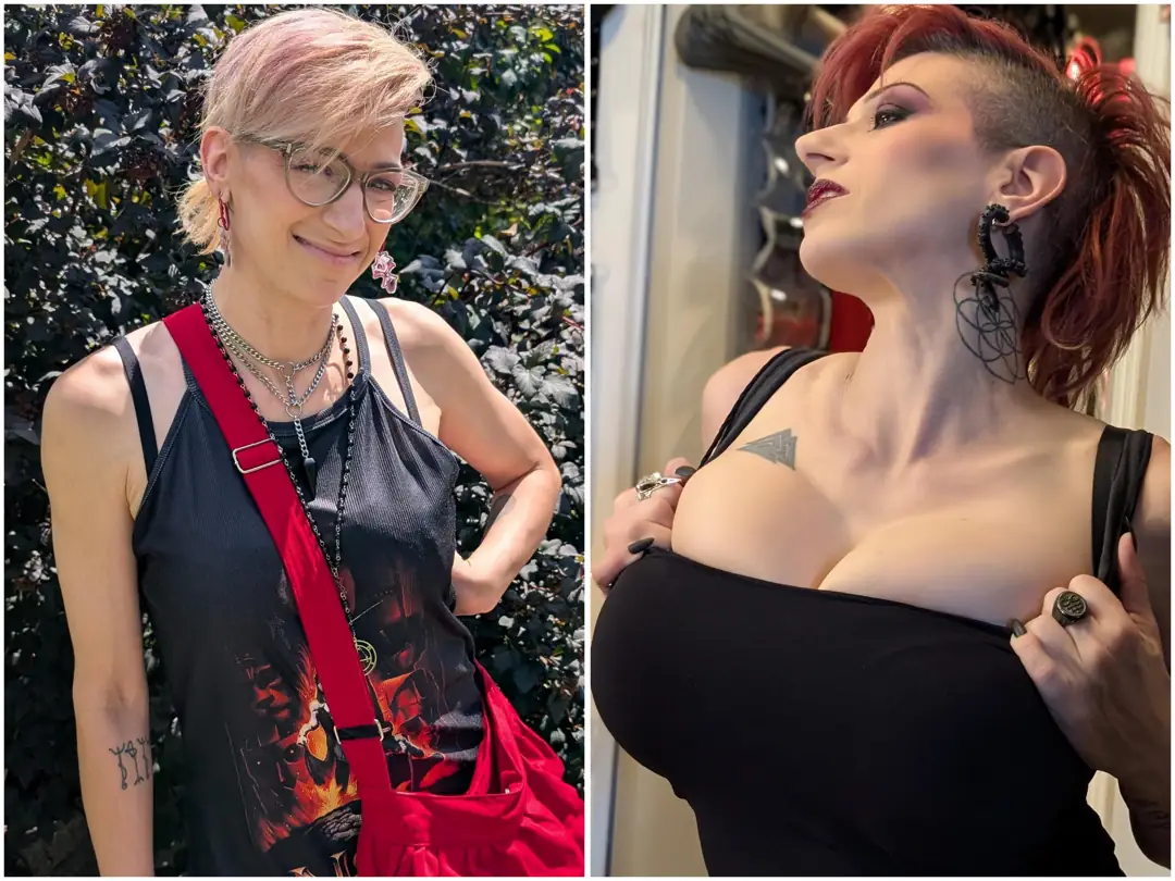 This hair and red lipstick look so delicious you’ll swear I’m a naughty AI fantasy